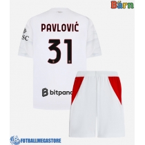 Fotballdrakt Barn AC Milan Strahinja Pavlovic #31 Bortedraktsett 2026-27 Kortermet (+ Korte bukser)